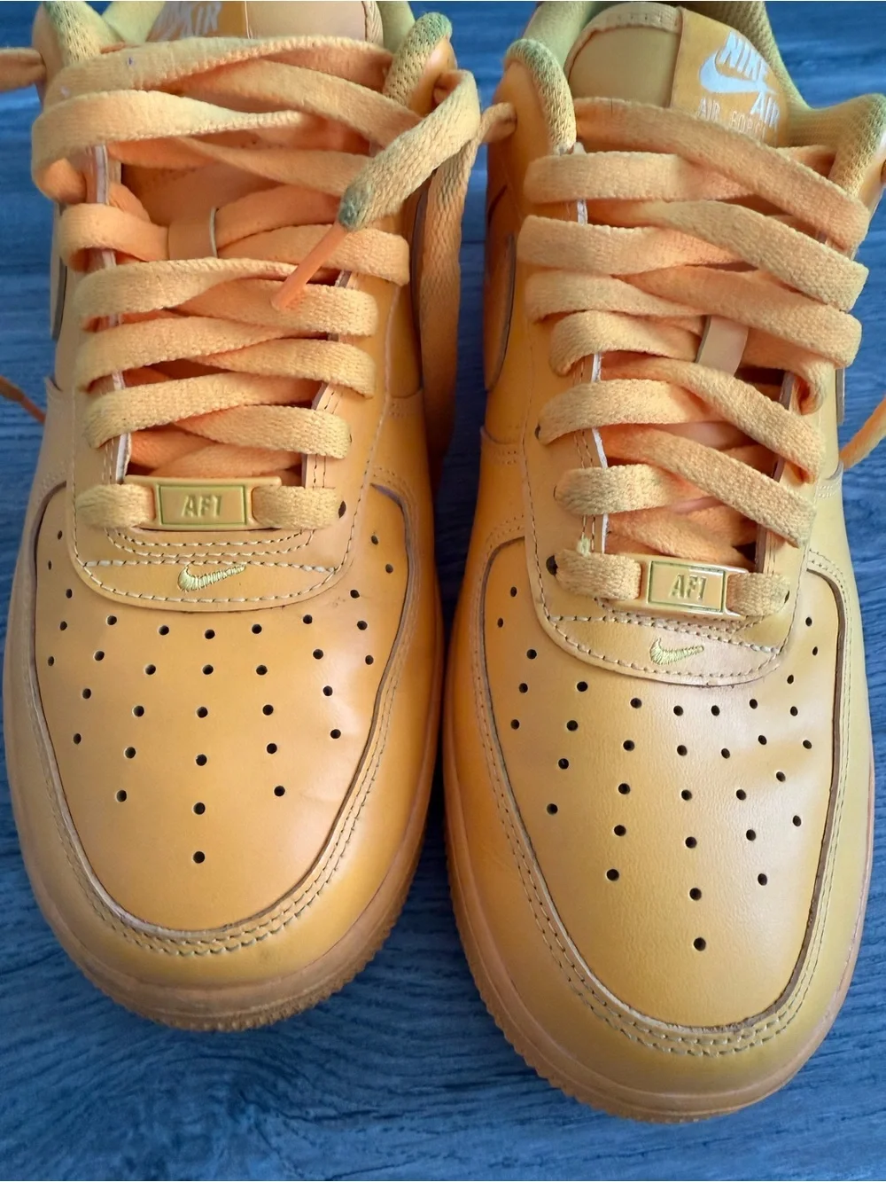 Nike Air Force 1 ‘07 Low - Vibrant Yellow Orange Men’s size 10